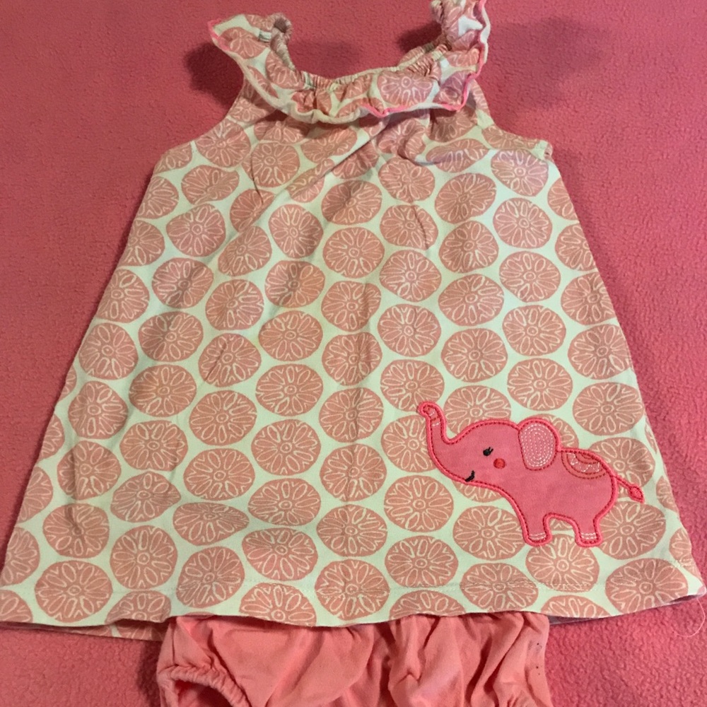 Baby girls dress & bloomer set
